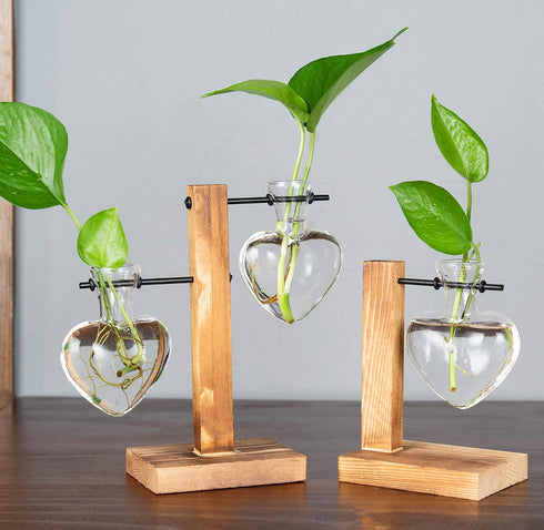 Bulb (D(1 Kingbuy Hydroponic Glass Vase Vintage Desktop Plant Terrarium Planter Vase Water Planting Propagation Vase