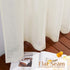 NICETOWN Linen Sheer Curtains, Rod Pocket & Back Tab Vertical Window Treatments for Living Room, Natural, W52 x L84,