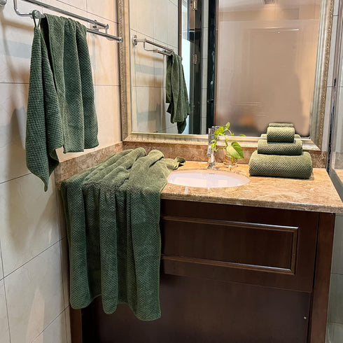29x59 Inch Set 6 80% 6 YTYC Bath Towels of Large, Super Soft Lint Free Lightweight Microfiber Shower Towels