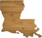 Totally Bamboo Louisiana State Shaped Bamboo Serving and Cutting Board
