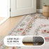 5x7 Joydeco Floral Bow Pink Rug for Bedroom, Washable Area Rug for Girls Nursery Playroom, Ultra-Thin Non Slip Soft