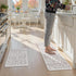 Sets 2,Vintage Home,Office,Desk,Sink(17''x29''+17''x47'') LEEVAN Cushioned Kitchen Mats for Floor of Distressed Grey