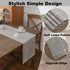 Gernaice 2PCS 24" 13" Boho Table Runner, Modern Plaid Cotton Linen Farmhouse Table Runners for Dresser End Coffee Table