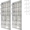 2 Pack Extra Large Hanging Crystal Clear Over Door Shoe Organizers, Closet