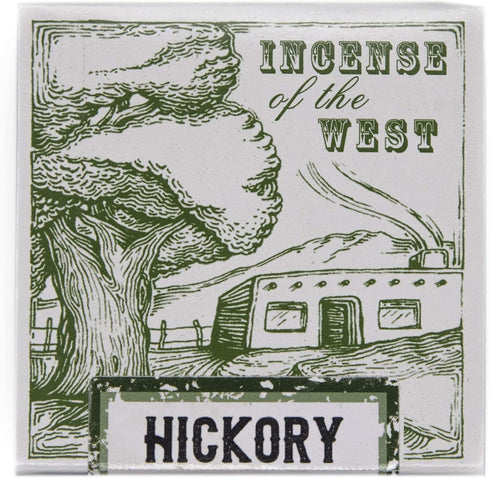 Hickory Natural Wood Incense Bricks, 40 Count - Made in The USA