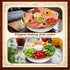 6 Set 11.8" Baderke Chilled Serving Tray for Parties with Compartments Ice Chilled Party Platter Charcuterie Serving