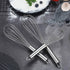 Berglander Whisk Set Pack of 3, Stainless Steel Cooking Whisks 8", 10", 12" Wire Balloon Whisk (Silver)