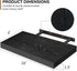 16 Inch 2 Pack, Fun Memories Floating Shelves - Deep Rustic Black Wooden Wall Shelves - Extra Deeper & Thicker Wall