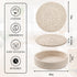 Brown Trivets for Hot Dishes, 4 Pcs Cotton Coasters with Storage Basket, Pot Holders for Kitchen and Hot Pads for Table