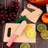 4 Pcs Wooden Kids Knives Cooking Utensils, Safe Knives with Rectangle Cutting Board for Kitchen Cooking
