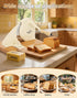 Redants Manual Bread Slicer for Homemade Sourdough Bread, Versatile Hand Crank Bread Slicer, Adjustable Thickness