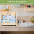 AZSKY Double-Sided Toddler Bookshelf for Kids, Montessori Bookshelf to Display Books, Sling Book Rack Organizer