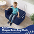 COMAX Bean Bag Chair for Kids, Stuffed Toddler Couch for Boys and Girls, Corduroy Lazy Sofa Filler with Shredded Sponge