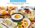 Eggs4 Pack 3.5" Stainless Steel Egg Rings for Frying - Round Non Stick Griddle Rings with Oil Brush, Egg