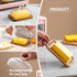 MKLZ Countertop, Glass Butter Dish with Lid, Clear Domed Cheese Dish with Handle, Large Butter Keeper Saver with Cover