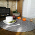 Topotdor Round Placemats, Heat-Resistant Stain Resistant Anti-Skid Washable Polypropylene, Set of 4