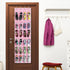24 (64'' 19'') Simple Houseware Pockets - Crystal Clear Over The Door Hanging Shoe Organizer, Pink x