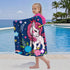 4-8,Kids 30x50 inch Unicorn Bath Towel for Girls Hooded Beach Towels for Kids Ages Hooded Bath Towels Wrap for Toddler