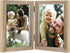 AVEAX Double 5x7 Picture Frame, Wood Grain Photo Frame, Shadow Box Frame