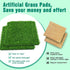 12 Pack 12"12"1" Chicken Nesting Box Pads - Washable Artificial Grass Nesting Pads - Chicken Nesting Pads for Chicken
