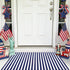4th 27.5"x43" Summer 27.5"x43") CAINANEL Blue and White Striped Rug of July Door Mat Front Porch Rug Independence Day