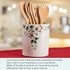 Pfaltzgraff Winterberry Kitchen Utensil Crock Holder, 6 Inch, Multicolored Design for Kitchen Counter