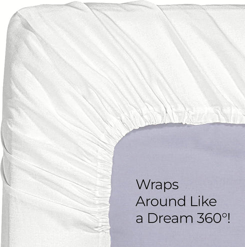 Utopia Bedding Queen Fitted Sheet - Deep Pocket - Soft Microfiber - Easy Care - 1 Sheet Only (White)