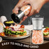 6OZ Manual Salt or Pepper Grinder for Professional Chef, Best Spice Mill with Stainless Steel Cap, Ceramic Blades