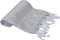 Bersuse Beach Towels Anatolia Collection - Premium Turkish Towel, 100% Cotton, Quick-Dry, Sand-Free, Silver Grey, 37x70