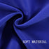 Royal Blue Valances for Bedroom Solid Blackout Thermal Insulated Cobalt Blue Valances for Windows, 1 Panel 42W X18 L