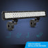 Nilight - 90020D 4PCS Mounting Bracket Kit for LED Off-Road Light, Horizontal Bar Tube Clamp, Black