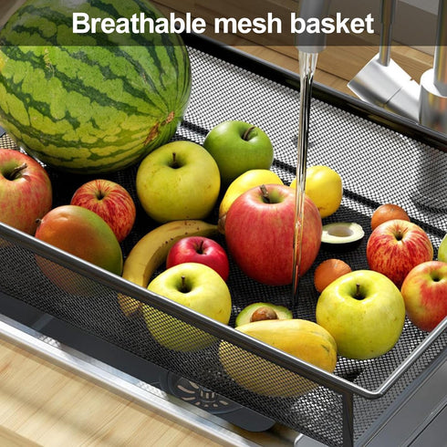 YESBAY 5-Tier 5-Layers) Metal Mesh Storage Rack with Rolling Wheels, Vegetable Basket for Kitchen, Stackable Fruit