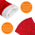 Puppet Oven Mitts Red Cotton Silicone Non-Slip Long Sleeve, Heat Resistant Gloves for Home Kitchen Chef Cooking