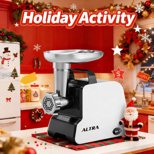2300W 2 3 Electric Meat Grinder, Max, Heavy Duty Sausage Stuffer with Blades, Grinding Plates, Sausage Tube & Kubbe