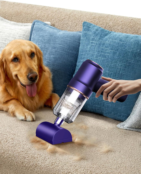 Handheld Vacuum Cleaner with LED Light, 9000 PA Portable Cordless Car Vacuum for Home and Office