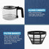Elite Gourmet EHC9420 Automatic 5-Cup Brew & Drip Coffee Maker with Reusable Filter, Water Level Indicator