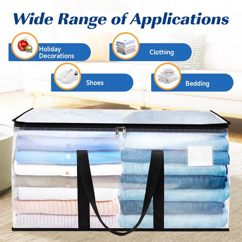 BlissTotes Moving Bags, Heavy Duty Extra Large Storage Bags with Zipper for Moving Supplies and Packing