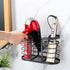 YIGII Hair Dryer Holder - Wall Mount Organizer for Bathroom, Adhesive Blow Dryer Holder for Hot Tools, Black