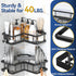 5-Pack YASONIC Corner Shower Caddy, Adhesive Rustproof Stainless Steel Shower Organizer with Soap Holder, No Drilling