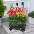 GARGENTOL 1 Pack 11 Inch Rolling Plant Stand with Wheels, Heavy Duty Metal Plant Caddy Wrought Iron Plant Dolly Outdoor