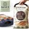 Reusable Bread Bags for Homemade Bread - 2 Pack Food Grade Storage