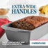 Farberware Nonstick Baking Loaf Pan Set, Two 9-Inch x 5-Inch, Gray