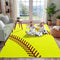 Soft Area Rugs for Bedroom, Softball Gifts for Softballs Lovers, Kids Toddlers