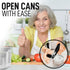 Zulay Kitchen Heavy Duty Stainless Steel Can Opener, Manual with Large Bottle Opener, Rust Proof, Smooth Edge, Easy
