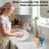 2 Countertop, Ultra Absorbent Stone Sponge Holder for Kitchen Sink, Slot Diatomite Dish Brush Sponge Holder, Diatomite