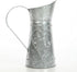 Hosley 9.25 Inch High Galvanized Decorative Pitcher - Ideal for Floral Arrangements, Home Wedding Decor