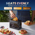 Elite Gourmet ECT1027B Cool Touch Toaster with 6 Temperature Settings & Extra Wide 1.25" Slots for Bagels, Waffles, Specialty Breads, Puff Pastry, Snacks, ETL Certified, 2 Slices, Black by Elite Gourmet