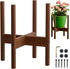 ALIGADO Bamboo Plant Stand Indoor, for Up to 12 Inch Pots, Built