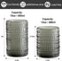 ZMOWIPDL Set 8,Grey 12 oz 15oz Vintage Hobnail Drinking Glasses of & Highball Glass Cups, Kitchen Drinkware