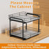RCHYFEED Spice Rack Organizer, 2 Tier Slide Out Metal Spice Racks for Cabinet & Pantry, Heavy Duty Adjustable